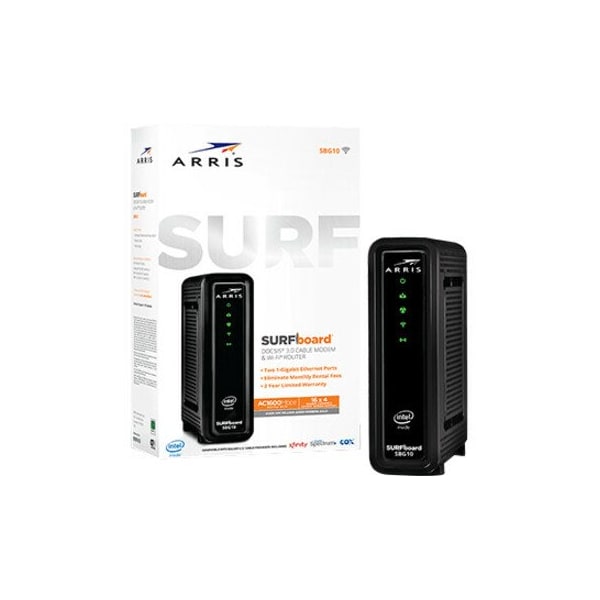 Arris SURFboard SBG10 DOCSIS 3.0 Cable Modem & AC Wi-Fi Router - 1000884