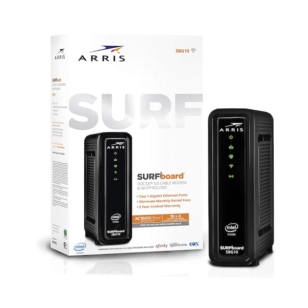 Arris SURFboard SBG10 DOCSIS 3.0 Cable Modem & AC Wi-Fi Router - 1000884