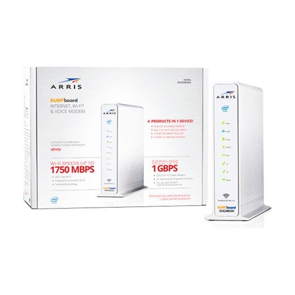 Arris SURFboard SVG2482AC DOCSIS 3.0 Internet, Wi-Fi/Voice Modem for Xfinity - 1000425