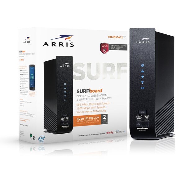 Arris SURFboard SBG6950AC2 DOCSIS 3.0 Cable Modem & Wi-Fi Router - 1000662