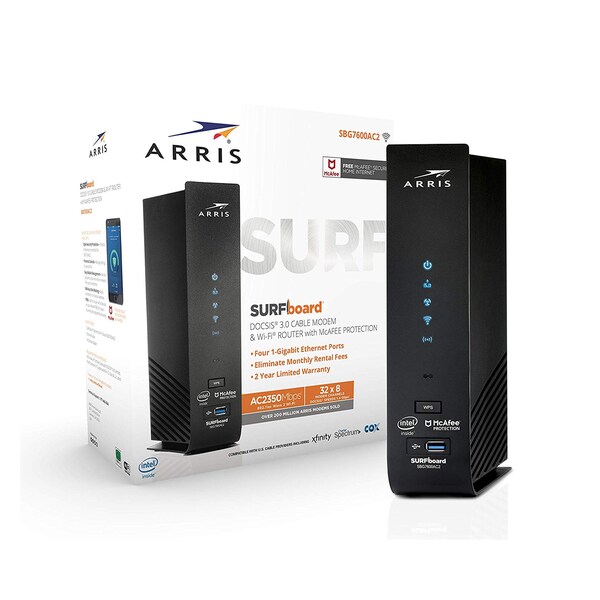 Arris SURFboard SBG7600AC2 DOCSIS 3.0 Cable Modem & Wi-Fi Router - 1000887