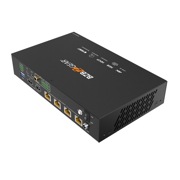 Bzbgear 1x4 4K UHD HDMI HDBaset Splitter/Distribution Amplifier over Category Cable Kit, Includes 4x RX - BG-UDA-E14