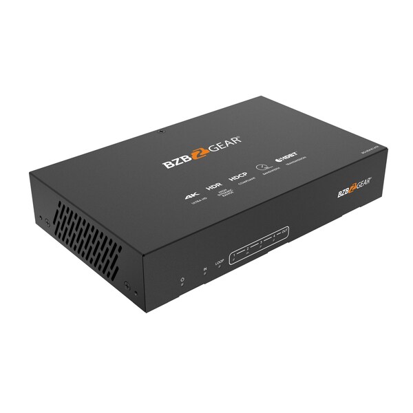 Bzbgear 1x4 4K UHD HDMI HDBaset Splitter/Distribution Amplifier over Category Cable Kit, Includes 4x RX - BG-UDA-E14
