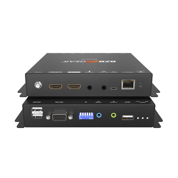 Bzbgear 4K UHD HDMI 2.0 over IP Multicast Transceiver with Video Wall, KVM & PoE support - BG-VOP-MT