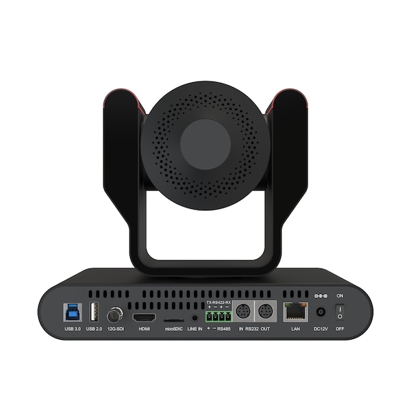 Bzbgear 25X 4K UHD AUTO TRACKING HDMI 2.0/12G-SDI/USB 2.0/USB 3.0 Dante AV-H Live Streaming PTZ Camera, Blk - BG-ADAMO-4KDA25X-B