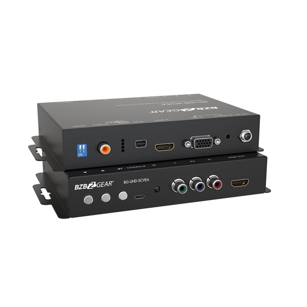 Bzbgear Multi-format 4K UHD Scaler Converter HDMI/DP/VGA/CVBS/YPbPr to HDMI - BG-UHD-SCVEA