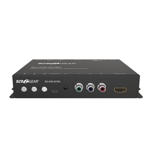 Bzbgear Multi-format 4K UHD Scaler Converter HDMI/DP/VGA/CVBS/YPbPr to HDMI - BG-UHD-SCVEA