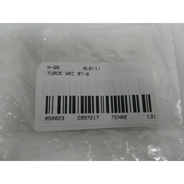 Cable de cordón Turck Euro Fast Single Ended de 6M 60V-Ac - WKC 8T-6