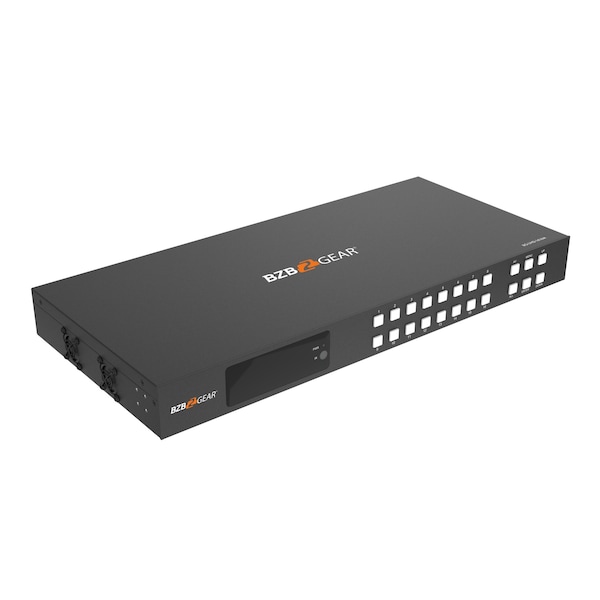 Bzbgear 16x16 4K UHD HDMI Matrix with Advance EDID, Audio De-embedding, Downscaling and CEC - BG-UHD-1616M