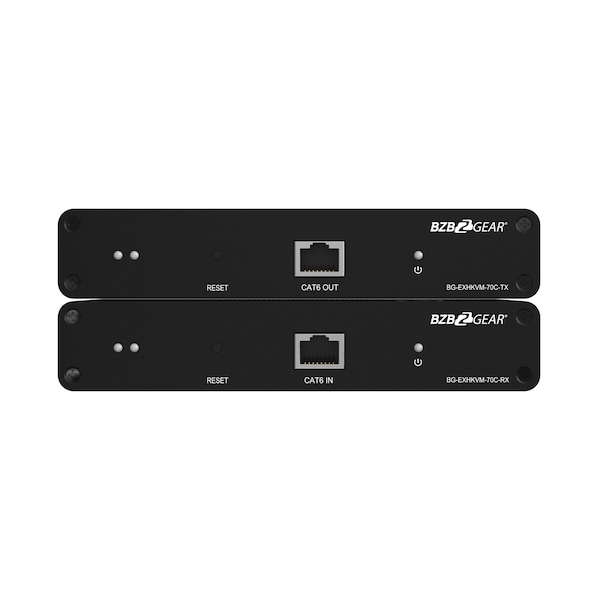 Bzbgear 4K UHD HDMI and KVM Extender with Zero Latency up to 230ft Support HDR and ARC - BG-EXHKVM-70C