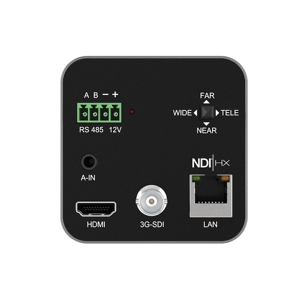 Bzbgear 1080P FHD 20X Zoom HDMI/SDI/IP/NDI, HX Streaming Box Camera with Audio Input - BG-B20SHAN