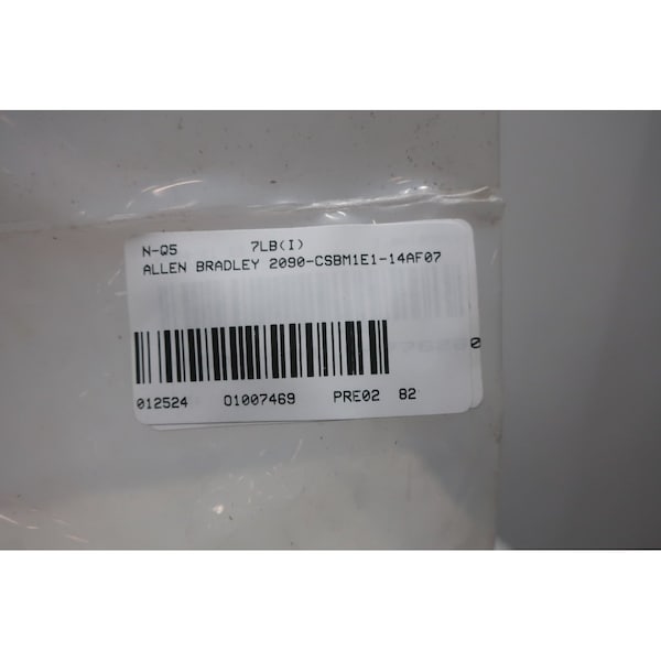 Allen Bradley KINETIX SMARTLINK CONTINUOUS FLEX BRAKE 7M CORDSET CABLE - 2090-CSBM1E1-14AF07

Traducción: Cable de 7 metros para freno de flexión continua KINETIX SMARTLINK de Allen Bradley - 2090-CSBM1E1-14AF07.