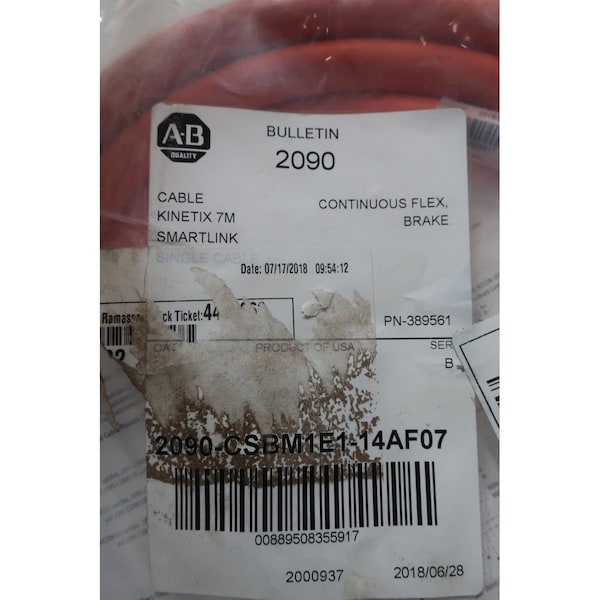 Allen Bradley KINETIX SMARTLINK CONTINUOUS FLEX BRAKE 7M CORDSET CABLE - 2090-CSBM1E1-14AF07

Traducción: Cable de 7 metros para freno de flexión continua KINETIX SMARTLINK de Allen Bradley - 2090-CSBM1E1-14AF07.