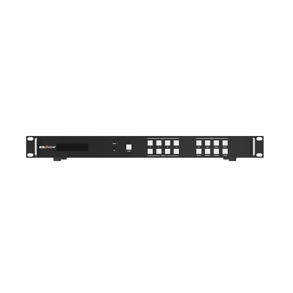Bzbgear 4x4 4K UHD HDMI Video Wall Processor & Seamless Matrix Switcher with Scaler, IR and Audio - BZ-MVS4X4-4K