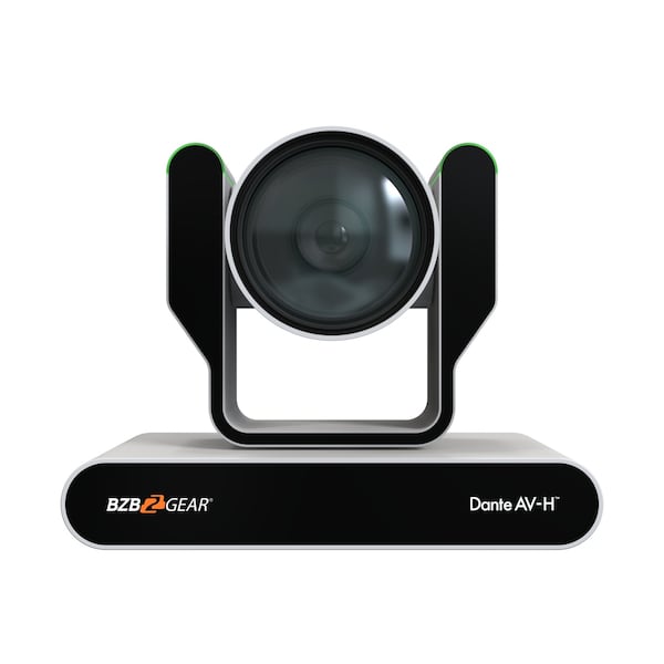 Bzbgear 12X 4K UHD AUTO TRACKING HDMI 2.0/12G-SDI/USB 2.0/USB 3.0 Dante AV-H Live Streaming PTZ Camera, Wht - BG-ADAMO-4KDA12X-W