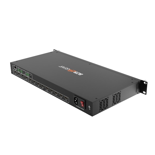 Bzbgear 3x3 4K UHD HDMI Video Wall Processor with IP/RS232 Control Supports 1X3/1X4/2X2 up to 3x3 Layout - BG-UHD-VW29