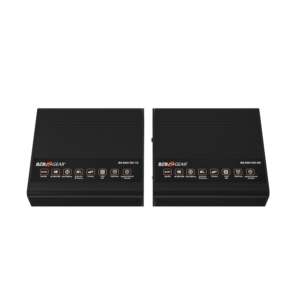 Bzbgear 4K UHD HDMI Extender with Bi-directional IR and Zero Latency up to 230ft - BG-EXH-70C