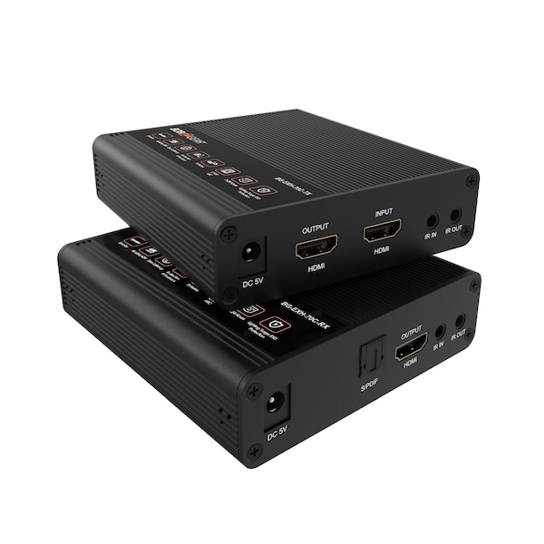 Bzbgear 4K UHD HDMI Extender with Bi-directional IR and Zero Latency up to 230ft - BG-EXH-70C