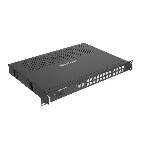 Bzbgear 8x8 4k UHD HDMI Video Wall Processor & Seamless Matrix Switcher w/Scaler, IR and Audio - BZ-MVS8X8-4K