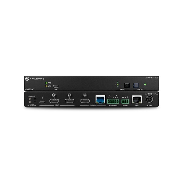 Atlona Omega Switching Transmitter With 2X HDMI And 1X Usb-C With Analog Audi - AT-OME-ST31A