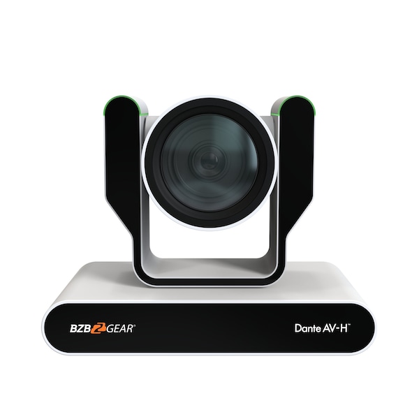 Bzbgear 25X 4K UHD AUTO TRACKING HDMI 2.0/12G-SDI/USB 2.0/USB 3.0 Dante AV-H Live Streaming PTZ Camera, Wht - BG-ADAMO-4KDA25X-W