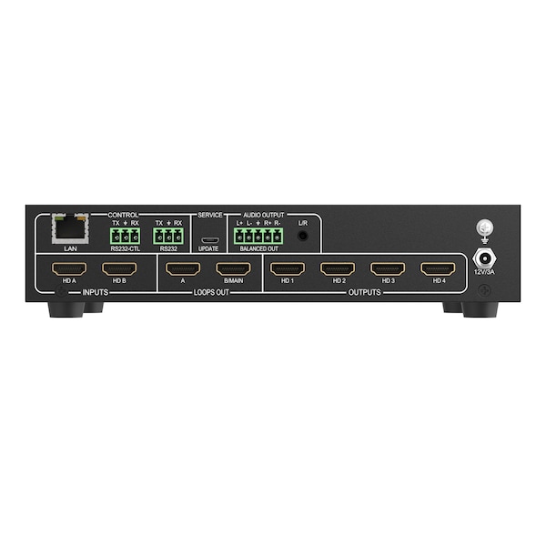 Bzbgear 2x2 4K UHD HDMI Video Wall Processor with IP/RS232 Control Supports 1X3/1X4/2X2/4X1 Layout - BG-UHD-VW24