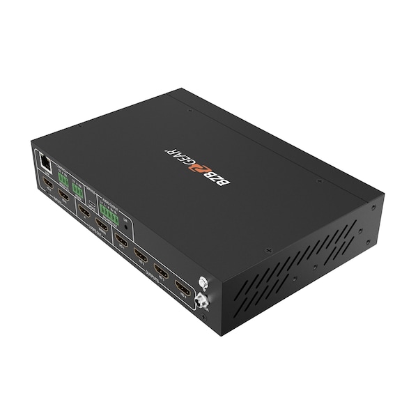 Bzbgear 2x2 4K UHD HDMI Video Wall Processor with IP/RS232 Control Supports 1X3/1X4/2X2/4X1 Layout - BG-UHD-VW24