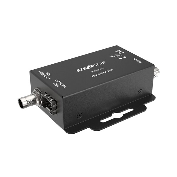 Bzbgear 4K UHD 12G SDI over Single mode SFP-type Fiber Optic Extender No SFP, Supports 12G/6G/3G/HD/SD-SDI - BG-FES12G