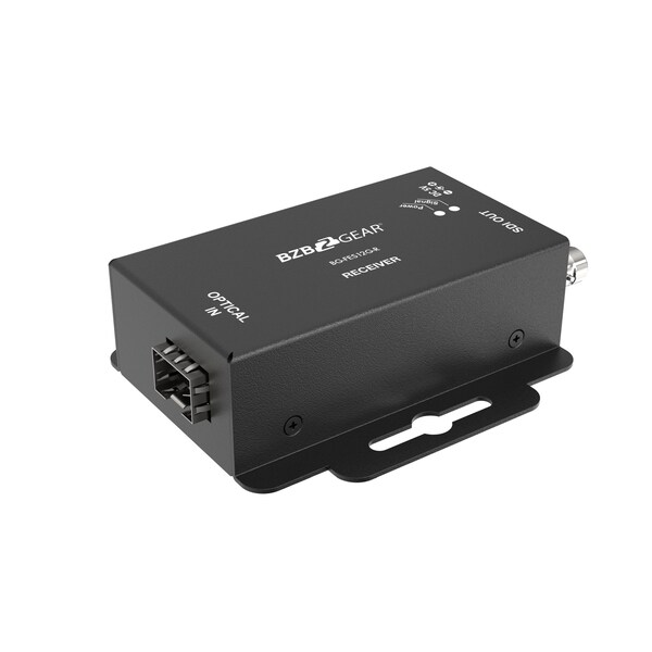 Bzbgear 4K UHD 12G SDI over Single mode SFP-type Fiber Optic Extender No SFP, Supports 12G/6G/3G/HD/SD-SDI - BG-FES12G