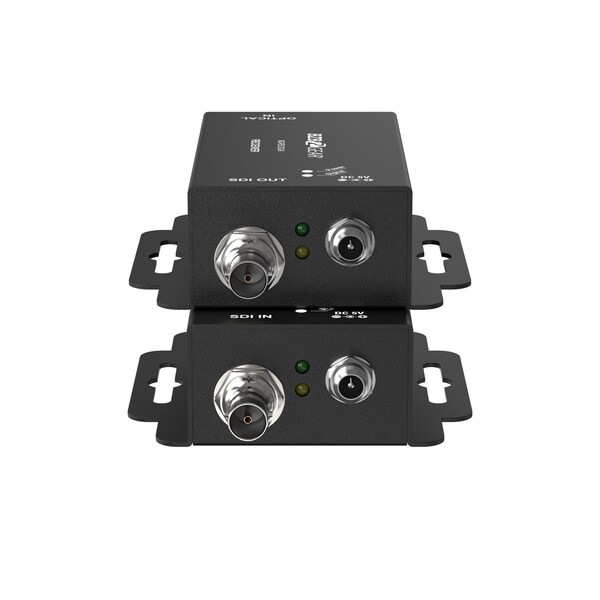 Bzbgear 4K UHD 12G SDI over Single mode SFP-type Fiber Optic Extender No SFP, Supports 12G/6G/3G/HD/SD-SDI - BG-FES12G
