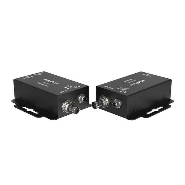 Bzbgear 4K UHD 12G SDI over Single mode SFP-type Fiber Optic Extender No SFP, Supports 12G/6G/3G/HD/SD-SDI - BG-FES12G