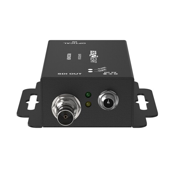 Bzbgear 4K UHD 12G SDI over Single mode SFP-type Fiber Optic Extender No SFP, Supports 12G/6G/3G/HD/SD-SDI - BG-FES12G