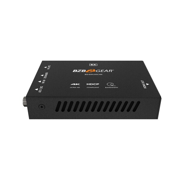 Bzbgear 4K UHD HDMI Extender with Bi-directional IR over a Single Cat5e/6/7 up to 165ft - BG-EXH-50C