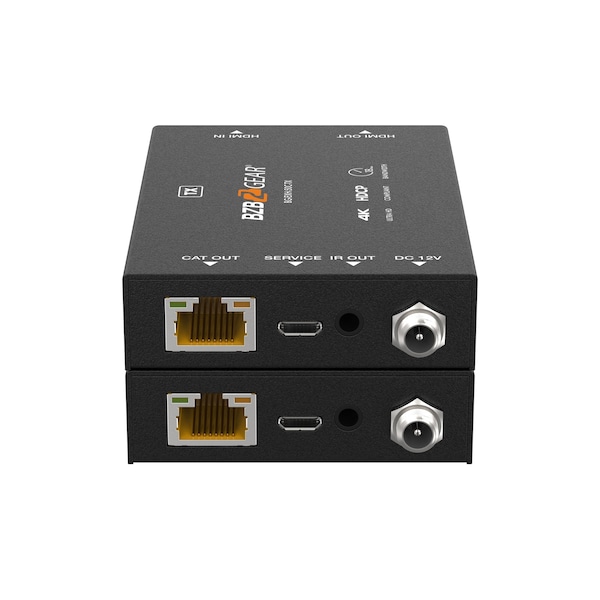Bzbgear 4K UHD HDMI Extender with Bi-directional IR over a Single Cat5e/6/7 up to 165ft - BG-EXH-50C