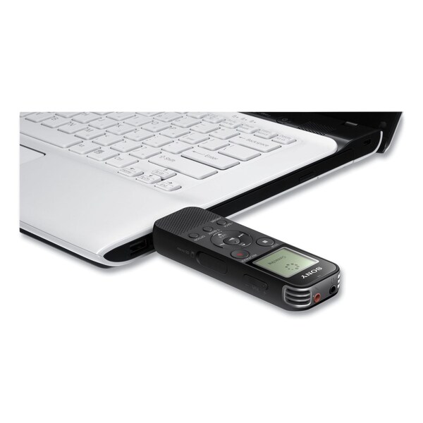 Sony ICD-PX470 Digital Voice Recorder, 4 GB, Black - ICDPX470
