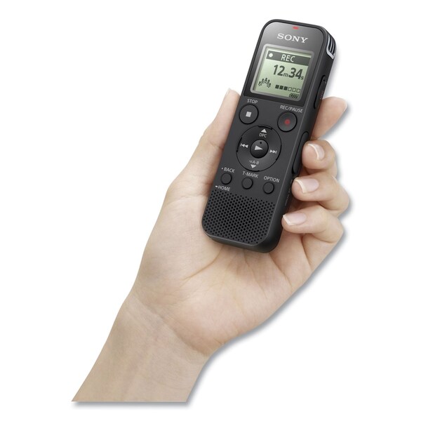 Sony ICD-PX470 Digital Voice Recorder, 4 GB, Black - ICDPX470