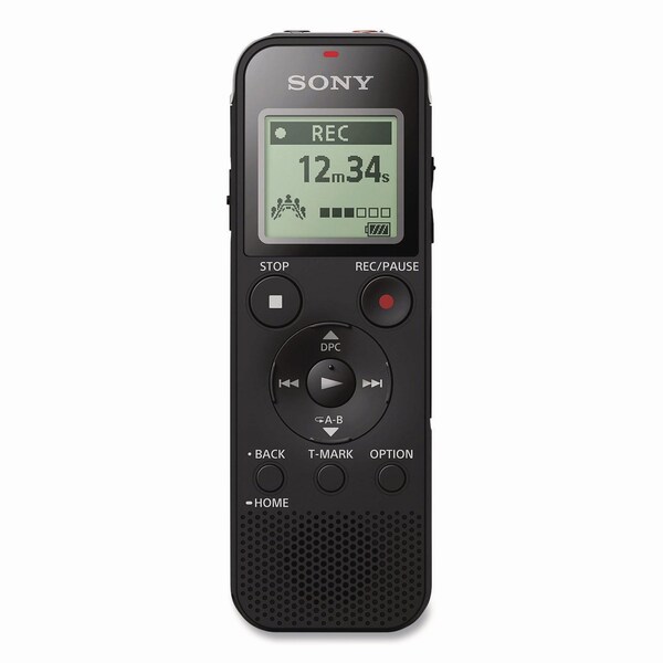 Sony ICD-PX470 Digital Voice Recorder, 4 GB, Black - ICDPX470