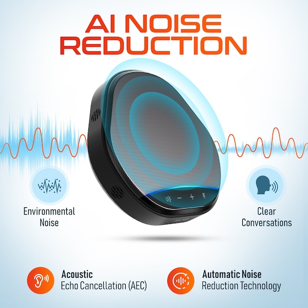 Delton C3900 USB Conference Speakerphone AI Noise Reduction Mic Auto Pair USB 360 Degree Audio Sound AEC - DSC3900-U