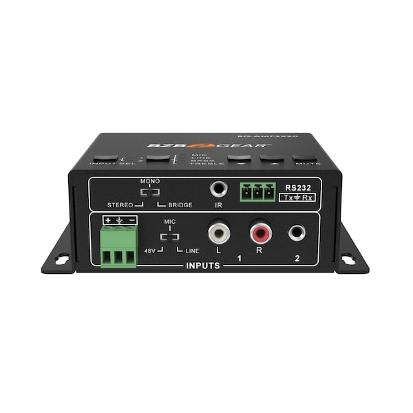 Bzbgear 2-Channel 40W 4/8 Ohms Stereo/Mono Audio Amplifier - BG-AMP2X20