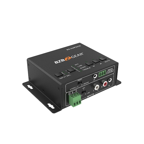 Bzbgear 2-Channel 40W 4/8 Ohms Stereo/Mono Audio Amplifier - BG-AMP2X20
