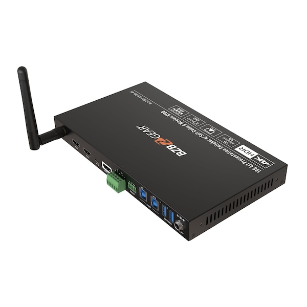 Bzbgear 4-Port 4K UHD Conference Room Wireless Presentation Switcher with HDMI/USB-C/Soft Codec - BG-PS41-BYOD-4K