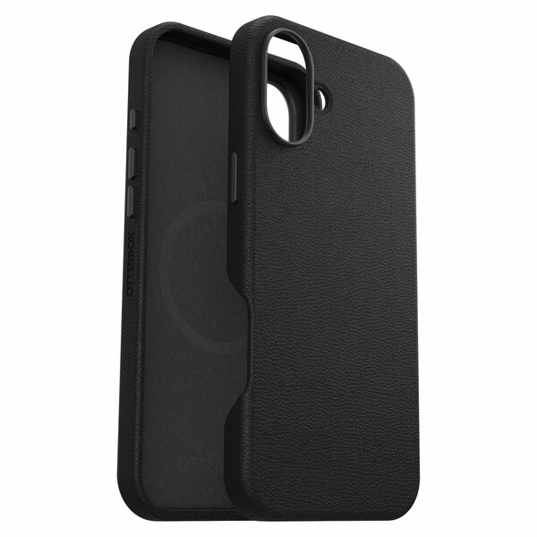 Otterbox Symmetry Cactus Leather Magsafe Case For Apple Iphone 16 Plus, Noir Ash - 77-96283