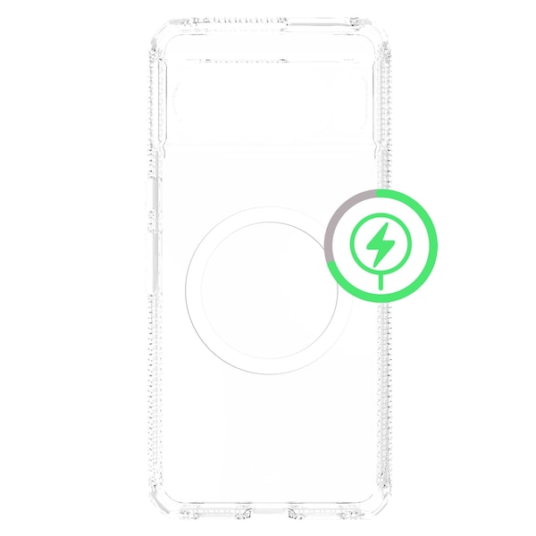 Itskins Hybrid_r Clear Magsafe Case For Google Pixel 8 Pro, Transparent - GGGP-HMACR-TRSP