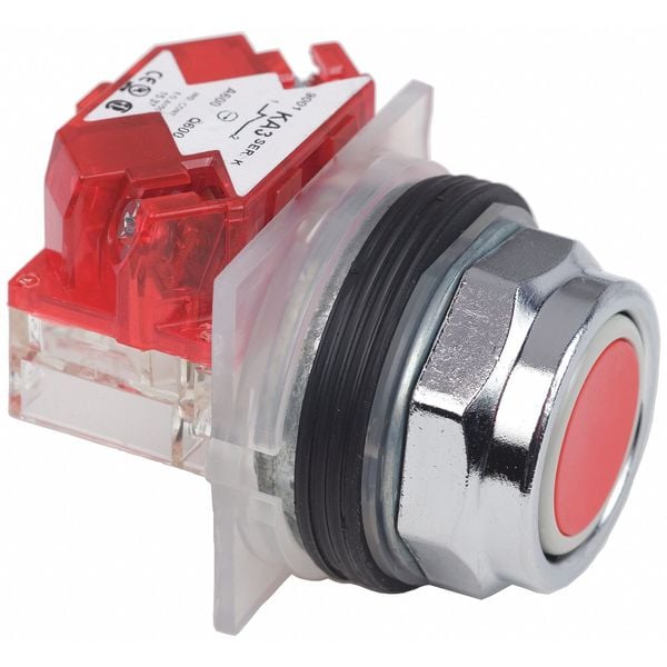 Botón de Presión no Iluminado Schneider Electric, 30 mm, 1NC, Rojo - 9001KR1RH6