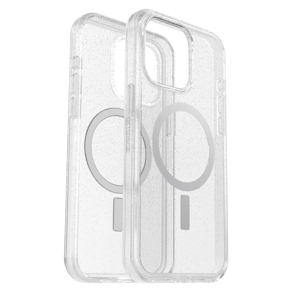 Otterbox Symmetry Plus Clear Magsafe Case For Apple Iphone 15 Pro Max , Stardust - 77-93088