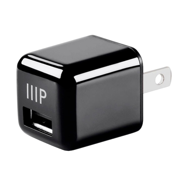 Monoprice Select USB Mini Wall Charger_ 1-Port_ 2.4A Output for iPhone_ Android_ - 15984