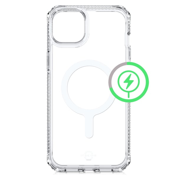 Itskins Hybrid r Clear Magsafe Case For Apple Iphone 15 / Iphone 14 / Iphone 13, Transparent - AP5N-HMACR-TRSP