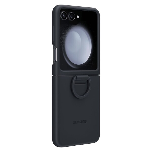 Samsung Silicone Case With Ring For Galaxy Z Flip5, Indigo - EF-PF731TNEGUS