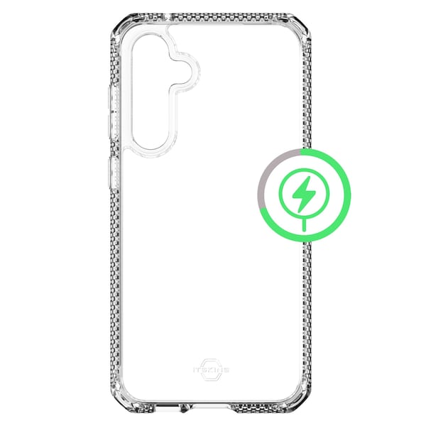 Itskins Hybrid_r Clear Magsafe Case For Samsung Galaxy S23 Fe, Transparent - SG3F-HMACR-TRSP