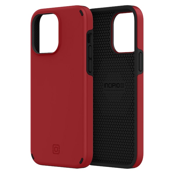 Incipio Duo Case For Apple Iphone 14 Pro Max, Scarlet Red And Black - IPH-2035-SCRB